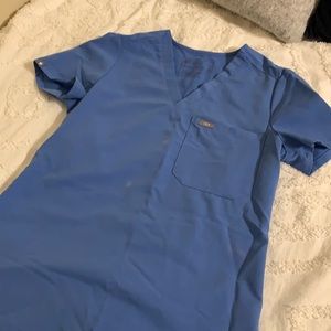 Ceil Blue FIGS Catarina Scrub Top